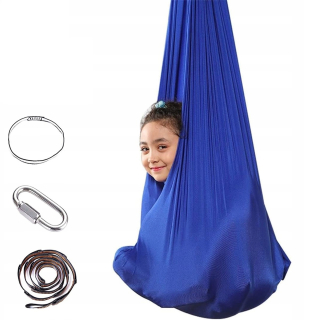 Senzorická hojdacia sieť, akrobatická šatka, hojdačka pre deti, joga, 280 cm
